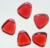 5 24x22mm Milky Pink Opal Flat Drop Nugget Beads